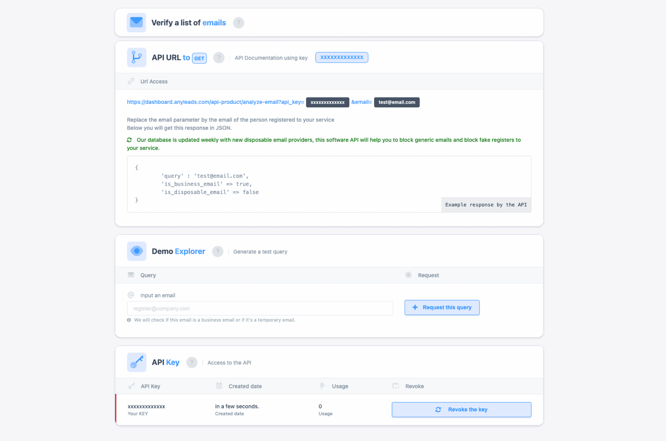 Email Validation API Demo